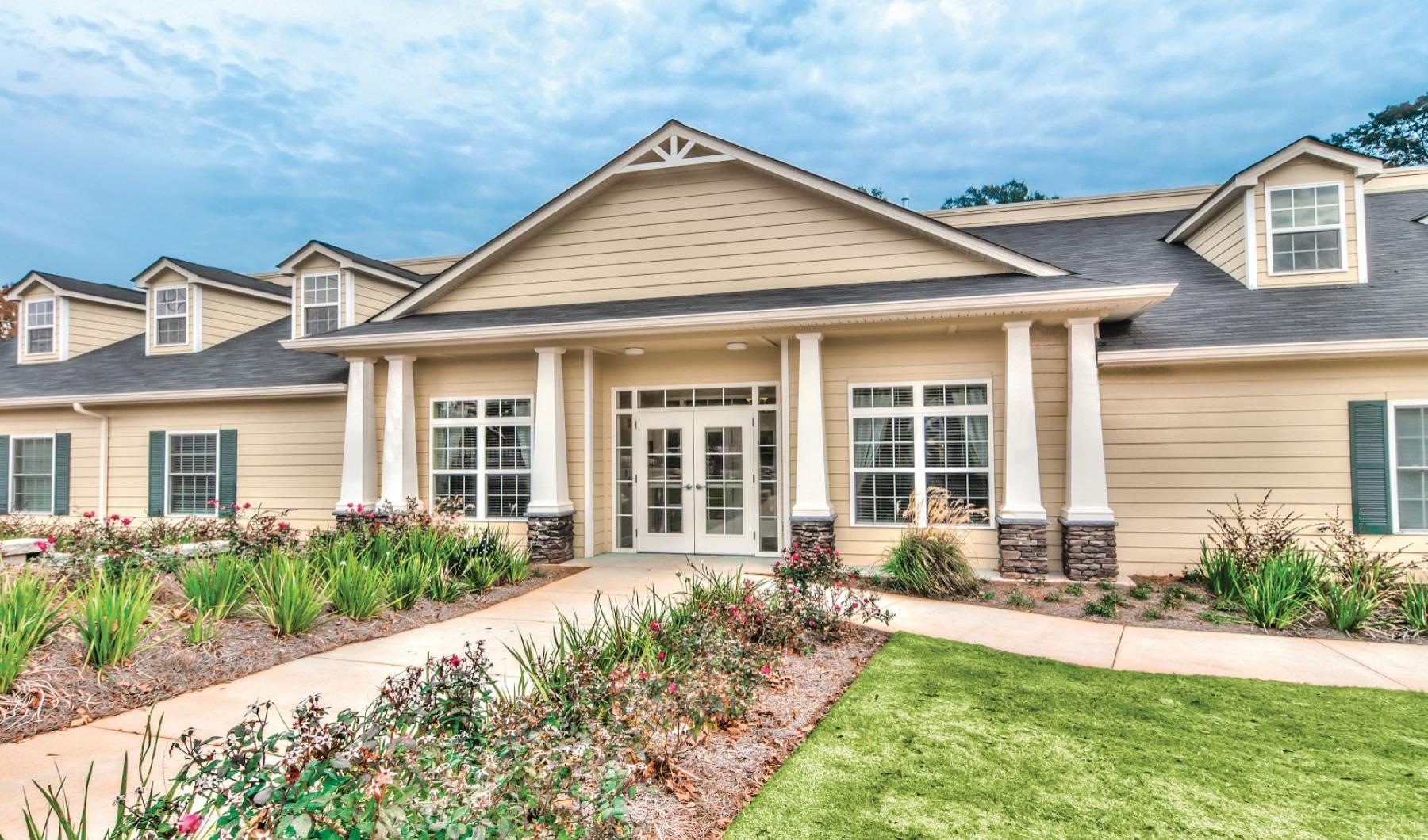 a house with a front yard